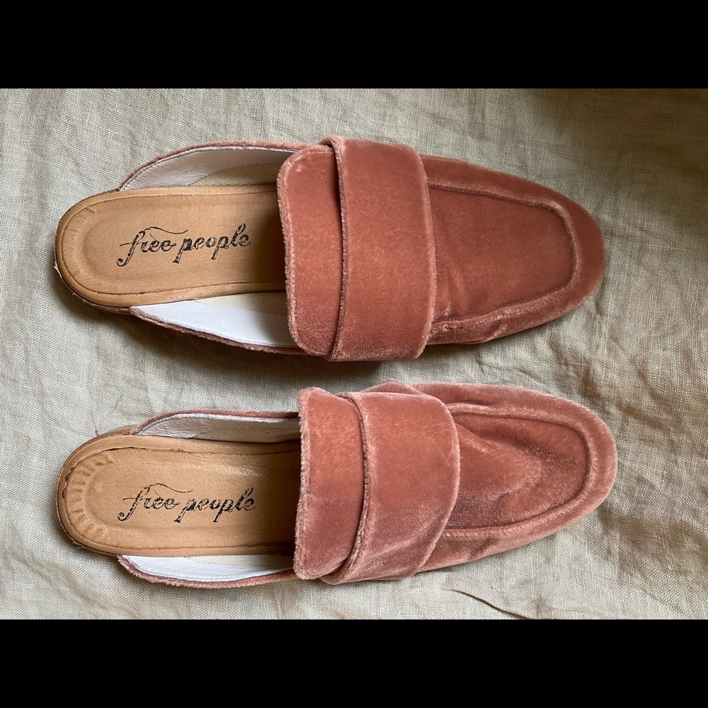 Free people velvet mules